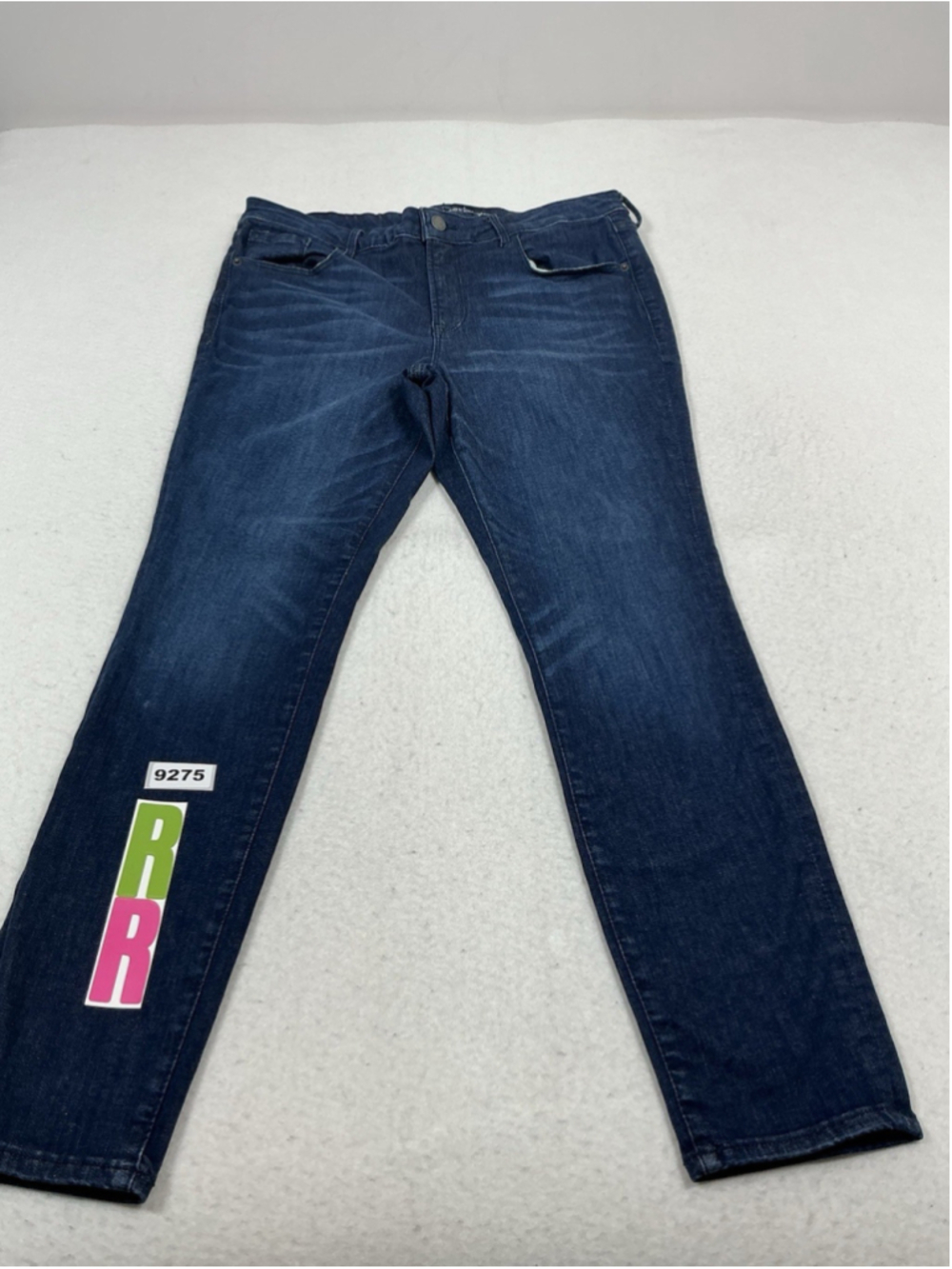 Womans Excellent Old Navy Rock Star Stretch Blue Jeans 14 Petite